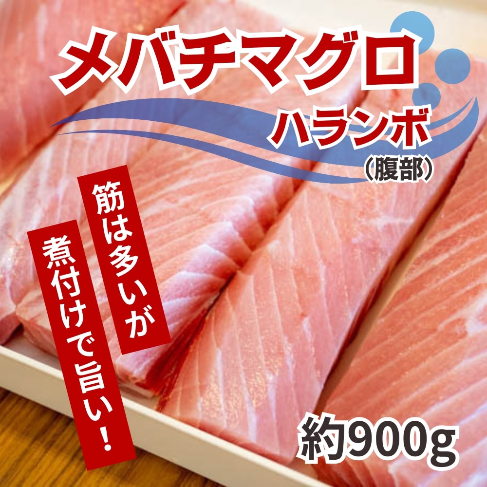 天然メバチマグロ はらんぼ 900g（加熱用）【お届け日時指定不可】